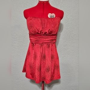Red sparkly party dress